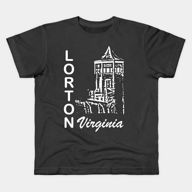 Lorton Guardhouse - White Kids T-Shirt by Swift Art